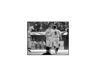 ARTHUR RICKERBY: 61* Mantle and Maris Chase the Babe - Madelyn Jordon Fine Art