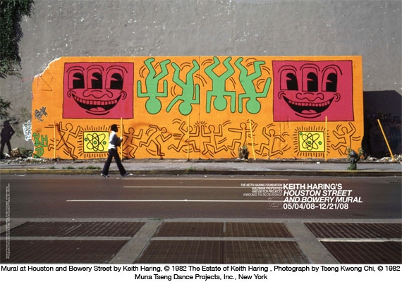 Keith Haring: Houston Street and Bowery Mural - Jeffrey Deitch, New York (Grand Str)