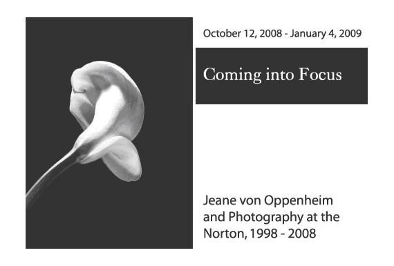 Coming into Focus: Jeane von Oppenheim and Photography at the Norton, 1998 – 2008 - Norton Museum of Art