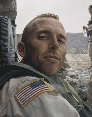 Artwork by Mary Henderson, In Iraq, Made of oil on panel