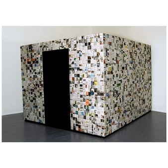 Joan Backes: Newspaper House - Dean Jensen Gallery