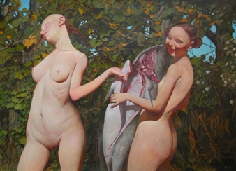 WEI DONG Game with a Fish - Nicholas Robinson Gallery