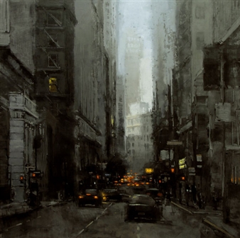 Early Morning Downtown - Jeremy Mann