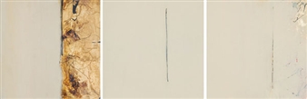 Untitled-Off White (triptych) - J. Mehaffey