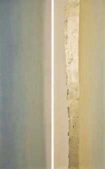 Untitled-Light Green (diptych) - J. Mehaffey