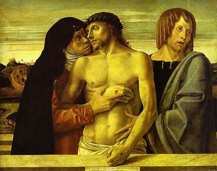 Artwork by Giovanni Bellini, Piet, Made of Tempera on wood