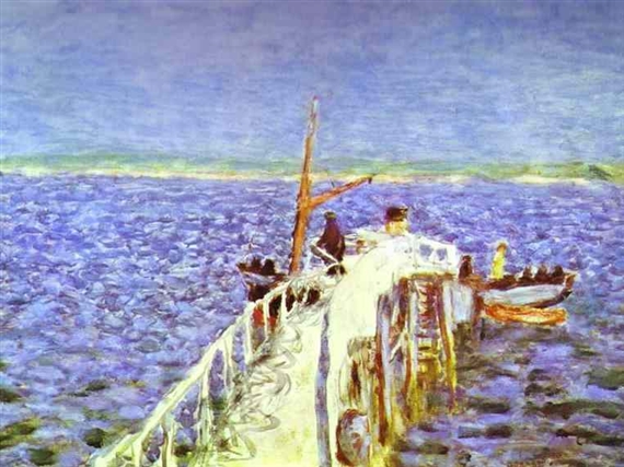 Pierre Bonnard | Landing Stage (1938) | MutualArt