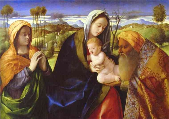 Giovanni Bellini | Infant Christ and Simeon (1500) | MutualArt