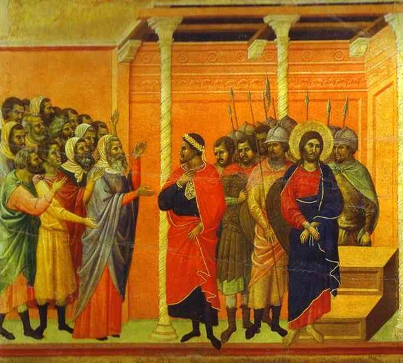 Giovanni da Balduccio | Jesus Accused by the Pharisees (1308) | MutualArt