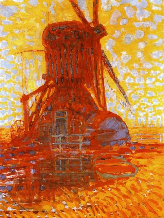 Piet Mondrian | Windmill in Sunlight / Molen bij zonlicht (1908 ...