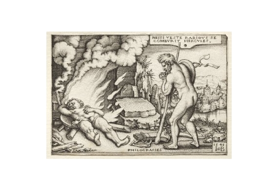 Hans Sebald Beham | The Labors of Hercules - The Death of Hercules ...