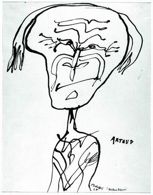 Jean Dubuffet | Portrait of Antonin Artaud (1947) | MutualArt