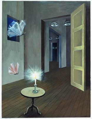 Artwork by Remedios Varo, Insomnia, Made of Gouache on paper