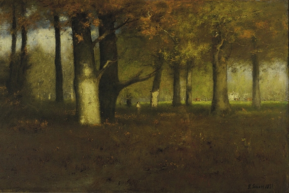 George Inness | Woodland Scene (1891) | MutualArt