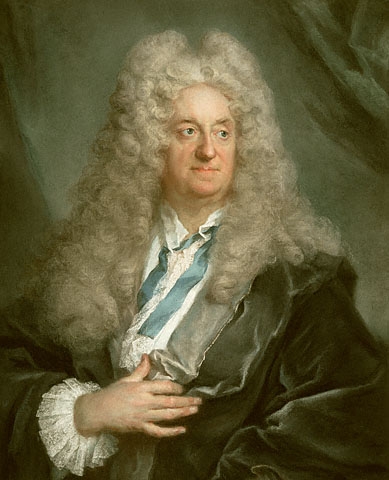 Artwork by Joseph Vivien, Portrait of a Man, Made of Pastel on blue paper