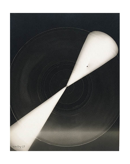 Man Ray | Untitled Rayograph (Gramophone Record) (1933) | MutualArt