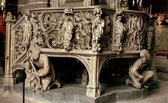 Ciborium. Tabernacle. Detail. St. Lawrence - Adam Kraft