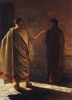 Quod Est Veritas Christ and Pilate - Nikolai Ge