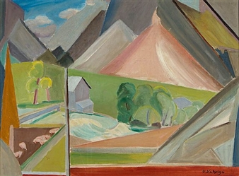 Gebirgslandschaft - Ursula Vehrigs