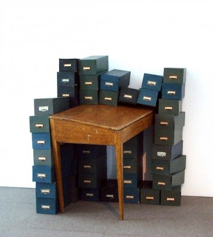 Vie privée: bureau dans casier - Marianne Berenhaut