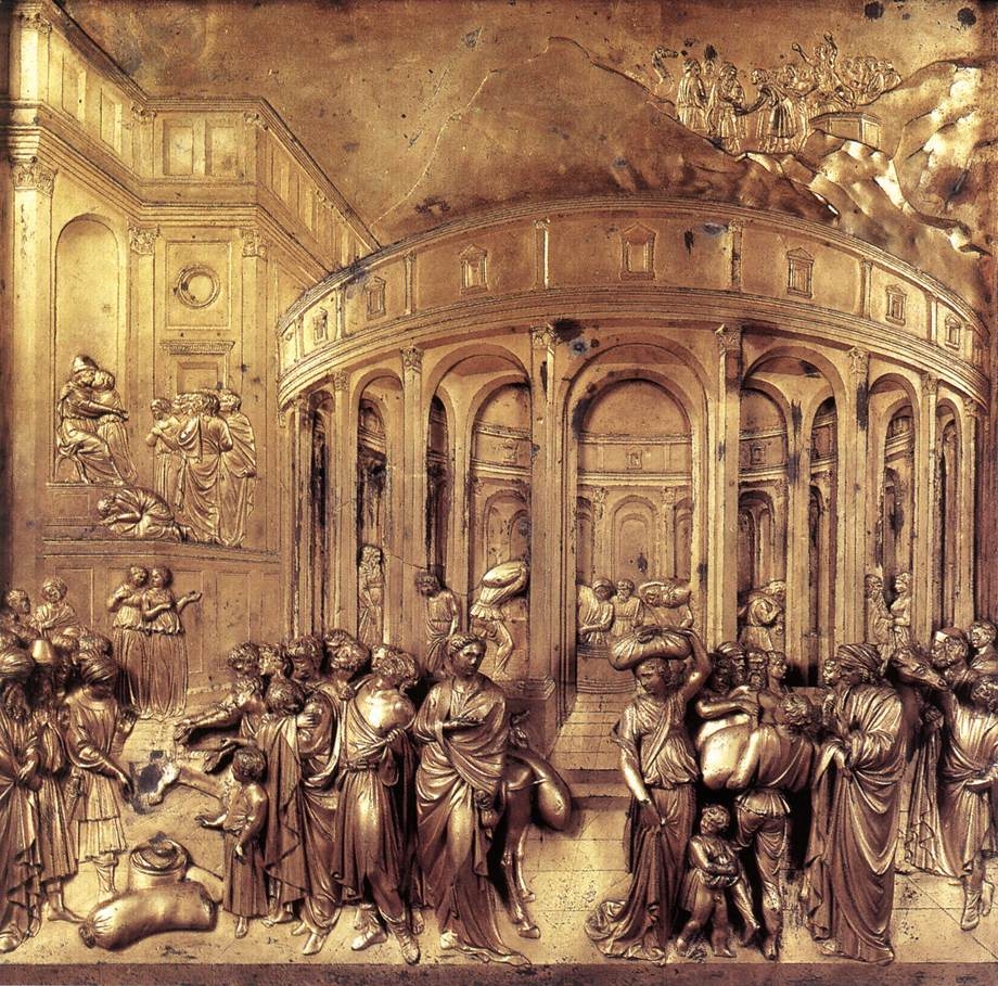 Artwork by Lorenzo Ghiberti, The Story of Joseph, Made of Gilded bronze