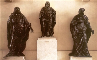 Louis XIV between Louis XIII and Anne of Austria - Simon Guillain