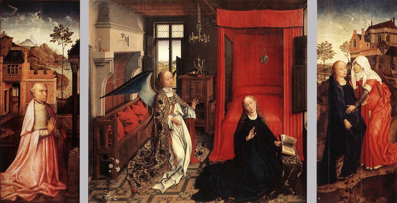Rogier van derWeyden | Annunciation Triptych (1440) | MutualArt