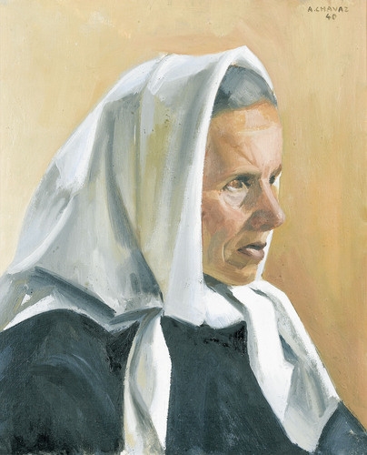 Porträt von Célestine Varone by Albert Chavaz, 1940