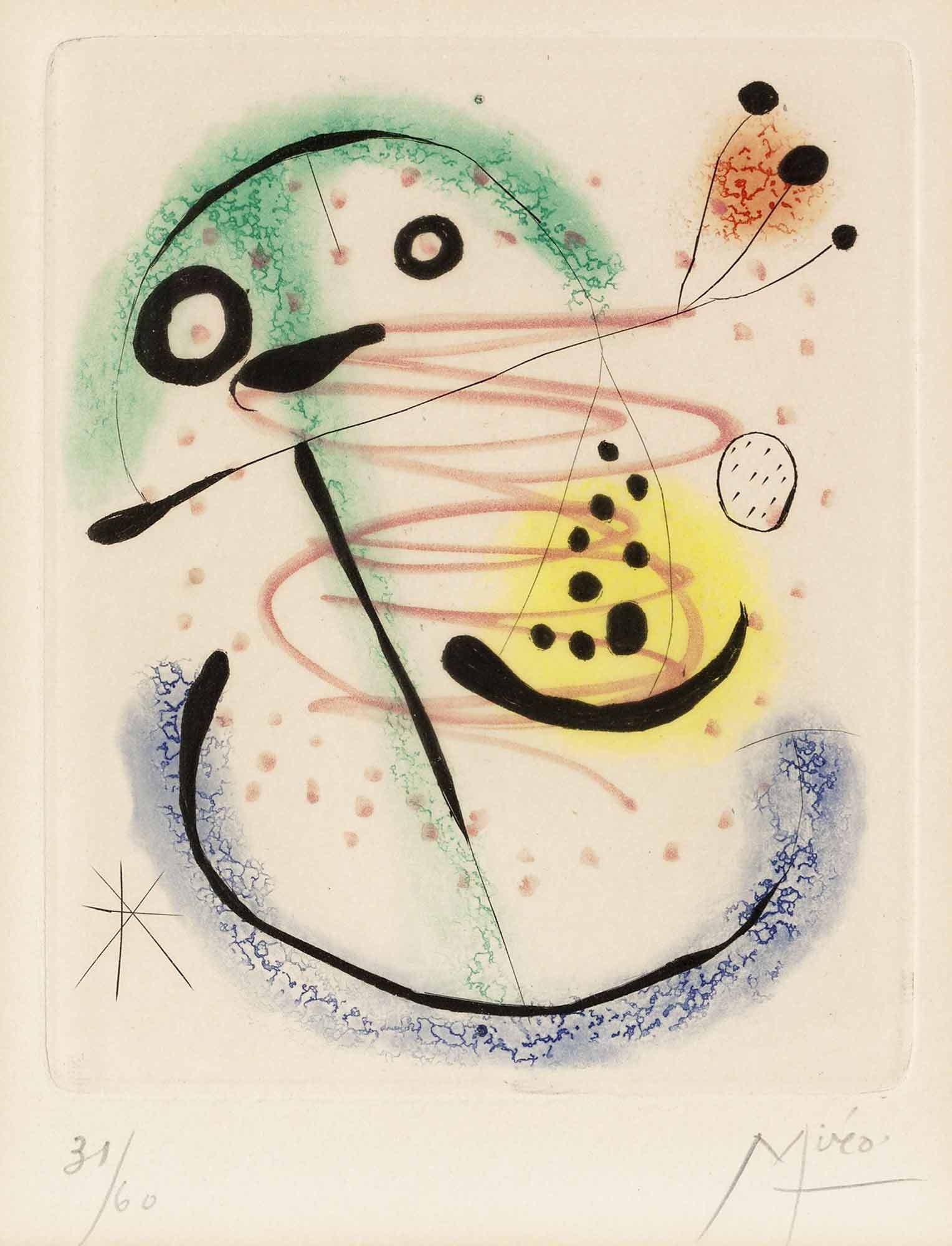 UTAN TITEL, UR: LA BAGUE D'AURORE by Joan Miró, 1957