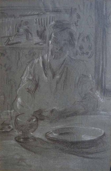 WOMAN AT TABLE