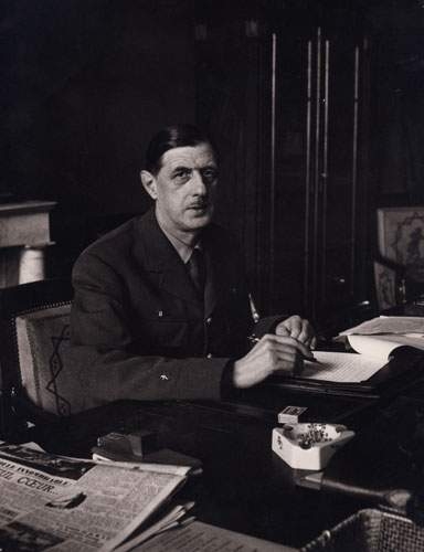 Le Général De Gaulle, rue St Dominique by Cecil Beaton, 1945