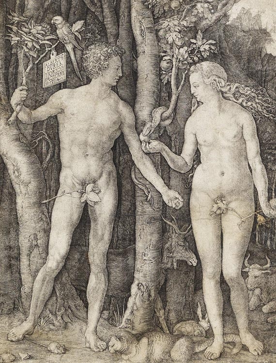 Adam und Eva. by Albrecht Dürer, 1504