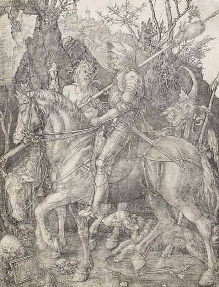 Durer Albrecht Der Reiter Ritter Tod Und Teufel 1513 Mutualart