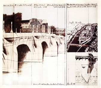 Christo | The Pont Neuf, Wrapped (Project for Paris) (1984