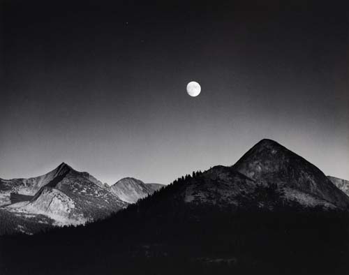 Ansel Adams | Moonrise from Glacier Point (1940) | MutualArt