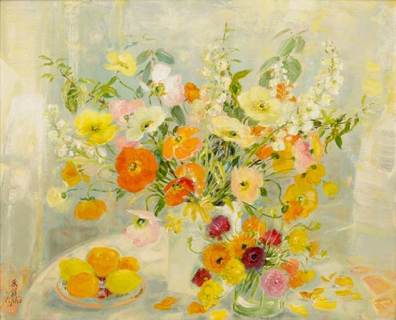 Composition de fleurs by Lê Phổ