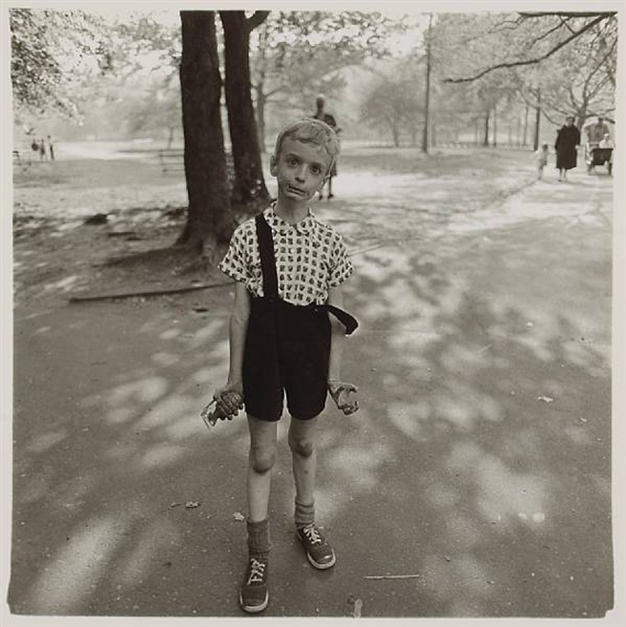 Child with a Toy Hand Grenade in Central Park, N.Y.C. by Diane Arbus, 1962