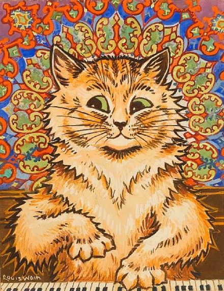 The Colorful, Dancing, Psychedelic Cats of Louis Wain