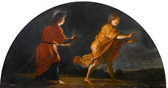 Raphael pursuing Tobias - Alonso Cano