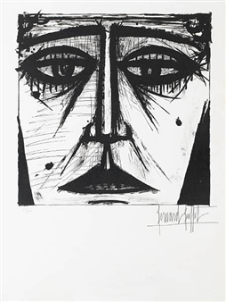 ベルナール・ビュッフェ 「顔 」VISAGE 1958 Bernard Buffet | VISAGE (1958) | MutualArt