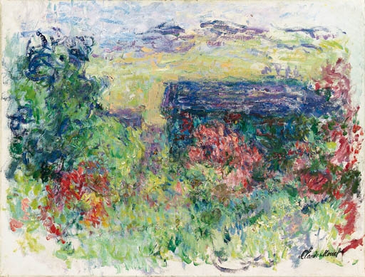 LA MAISON à TRAVERS LES ROSES by Claude Monet, circa 1925-1926