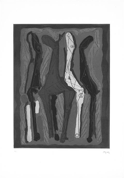 Marino Marini、marino from goethe2、希少画集画、新品額装付、gao