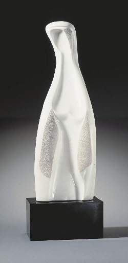 Artwork by Alexander Archipenko, Madonna, Made of white marble