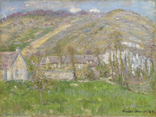 Hameau de falaise près Giverny by Claude Monet, 1885