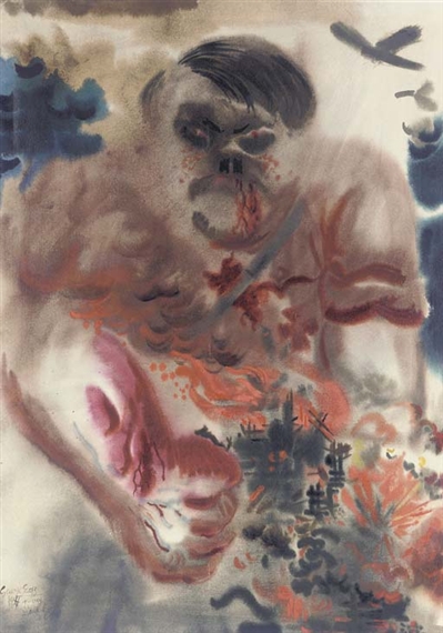 Dié Bedrohung by George Grosz, 1934