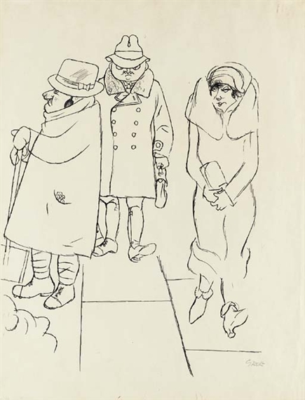 Ein Sonntag Spaziergang by George Grosz