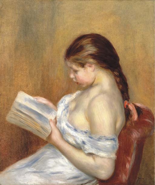 La lecture by Pierre-Auguste Renoir, 1888