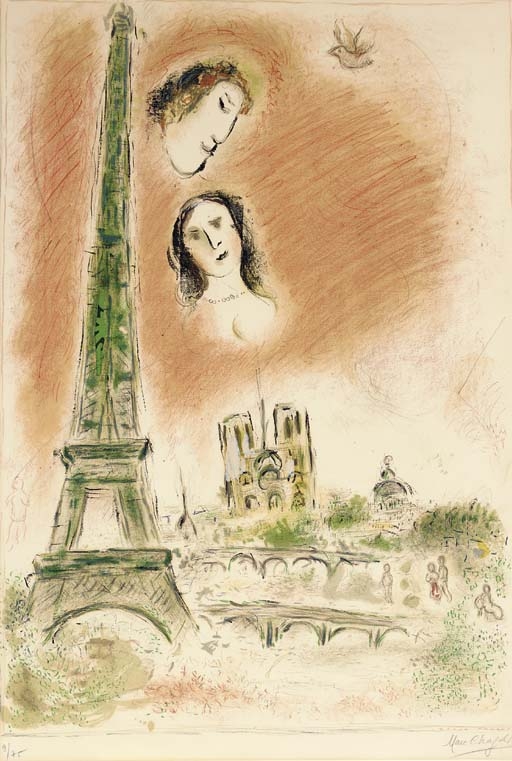 Paris of Dream (M. 600) by Marc Chagall, 1969-1970