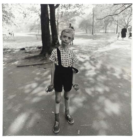 Child with a Toy Hand Grenade, Central Park, N.Y.C. by Diane Arbus, 1962