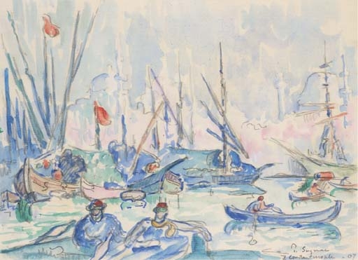 PAUL SIGNAC、Le Pont aux Andelys How a few weeks in Les Andelys helped Paul Signac develop